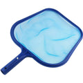 Blue pool skimmer net with mesh pocket and handle