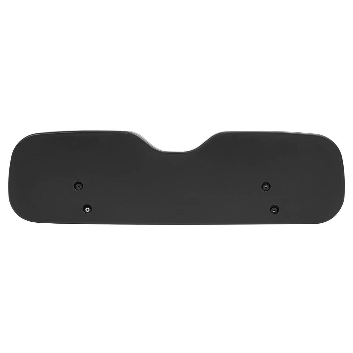 Rear seat backrest cushion with mounting holes, dark black vinyl