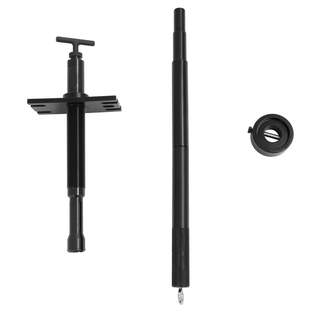 Black gimbal bearing puller and alignment tool with puller plate and guide nut