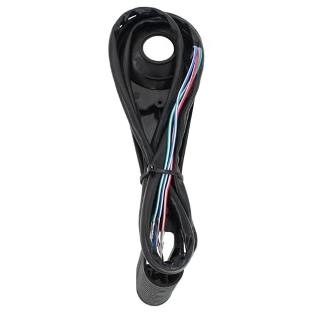 Black trim tilt switch lever with bundled multi-color wires