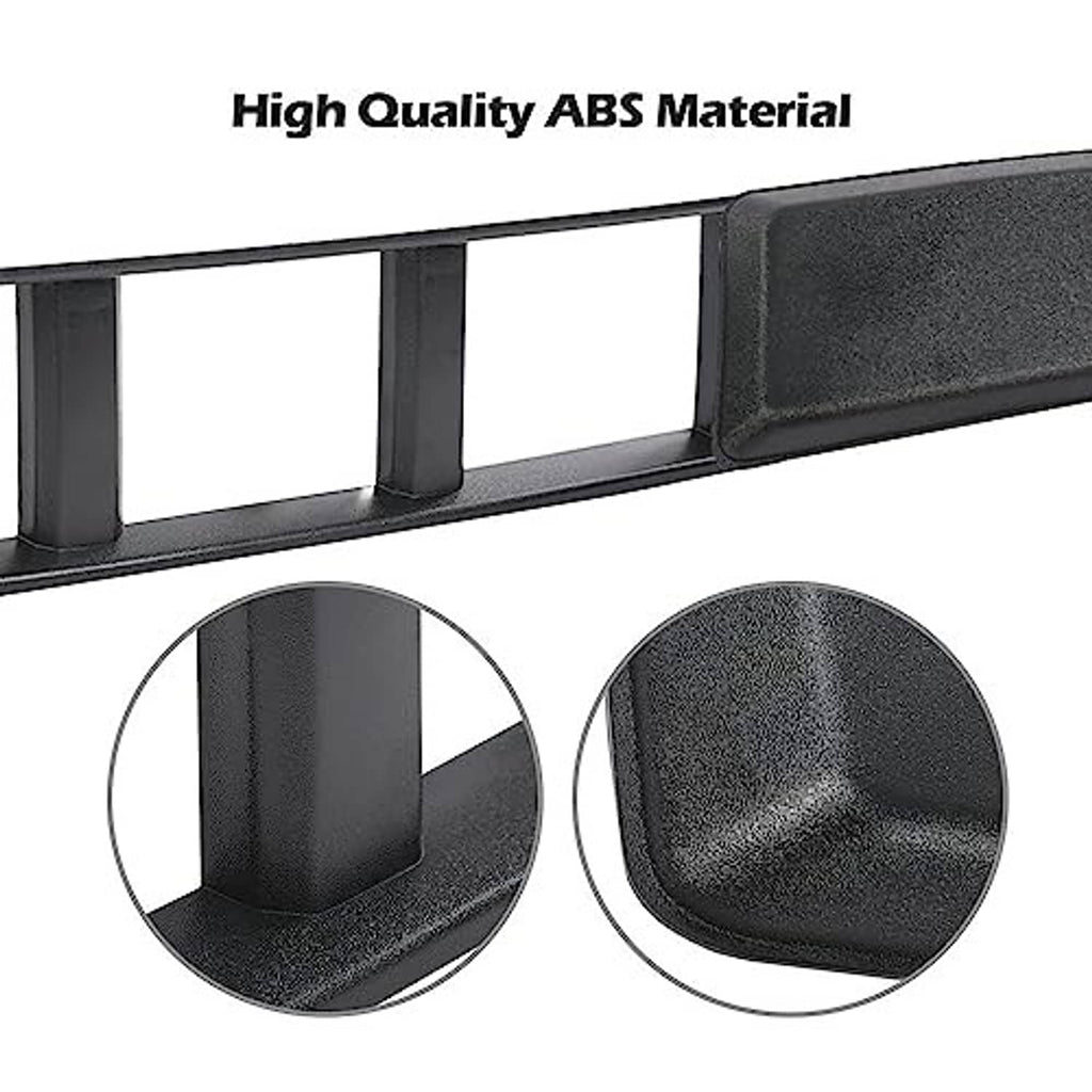 Front bumper lower grille trim cover panel, textured black ABS plastic