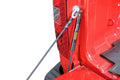 Tailgate assist strut with spring rod for truck tailgate