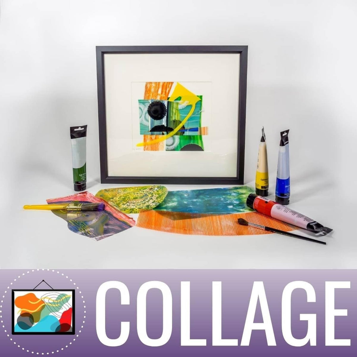 Clear craft mylar film sheet for collage projects, framed artwork and art supplies