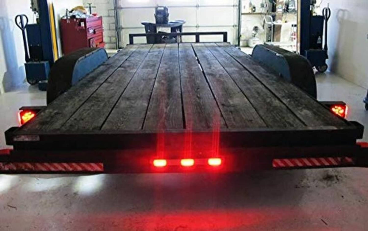 LED ID light bar across rear surface with three red LED segments glowing