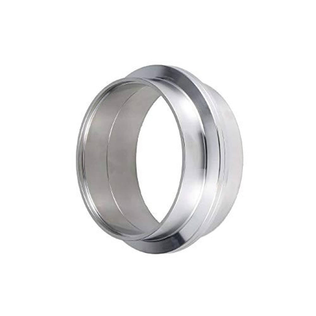 Stainless steel V-band clamp flange ring, smooth circular profile
