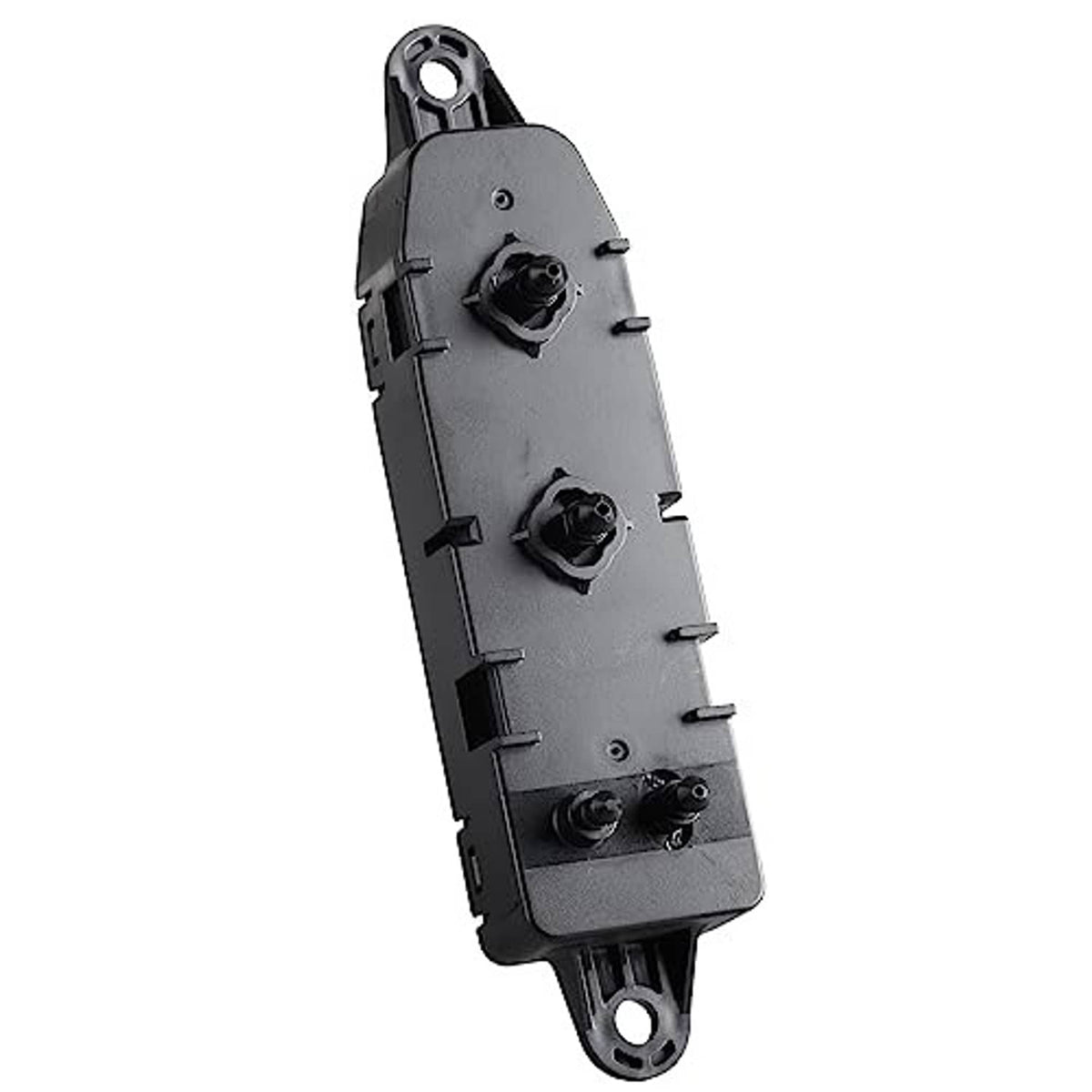 Power seat control switch with two black knob controls and top mounting loop