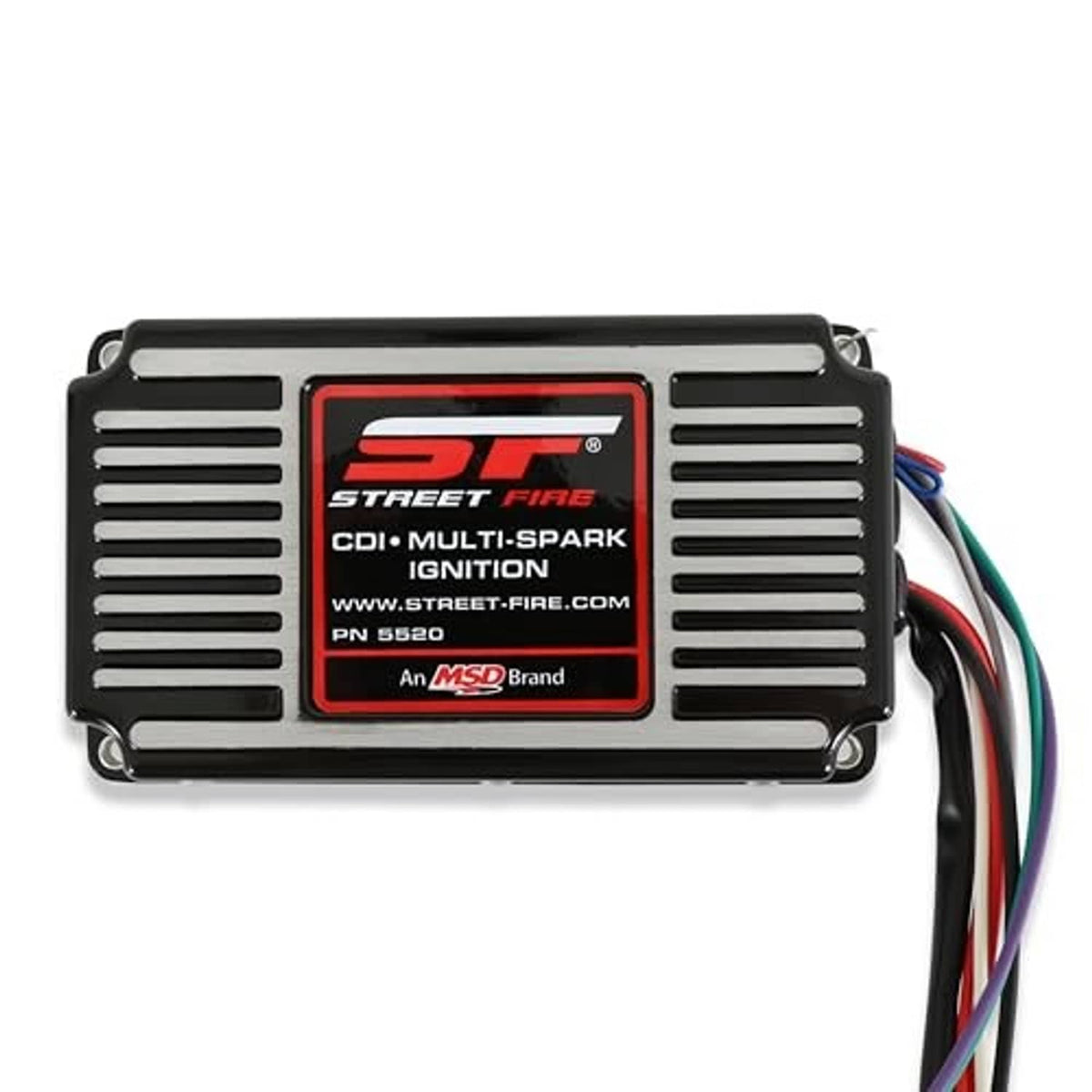 Street Fire ignition control module, black housing with red label and wiring pigtail
