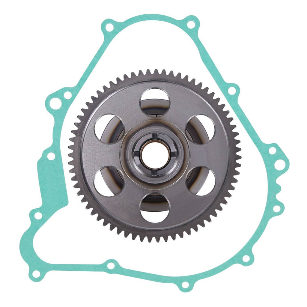 Starter clutch sprag gear idler kit with gasket and toothed idler gear
