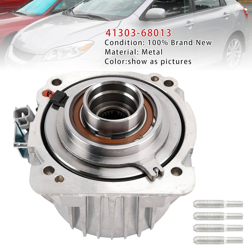 Rear differential viscous coupling assembly with metal housing, bearing ring and bolts