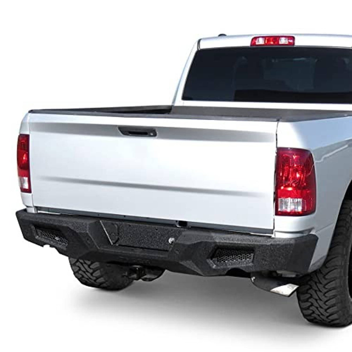Right side tail light installed on a pickup truck with red lens