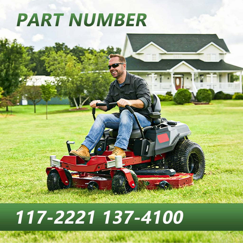 Ignition switch part numbers 117-2221 and 137-4100 on mower listing