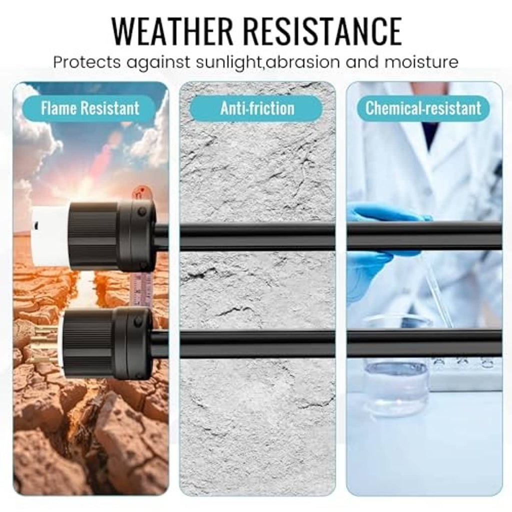 Weather-resistant twist-lock adapter with durable black housing and locking connector