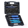5pc valve spring compressor tool kit in black case with blue spring compressor tools