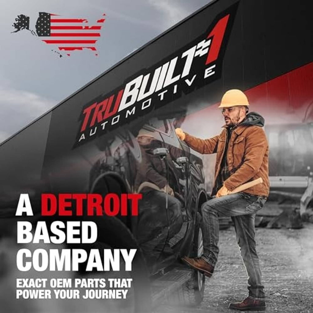 TRUBUILD Automotive logo and worker image on delivery van graphics