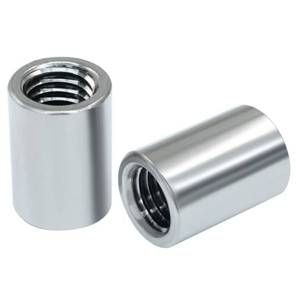 Stainless steel cylindrical sleeve coupling nuts with internal threaded hole
