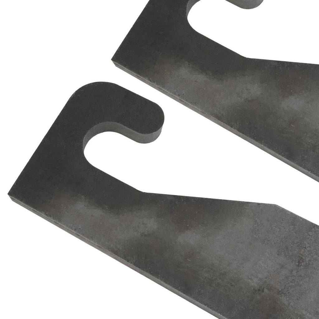 Close-up of dark steel wear ear hook and curved slot