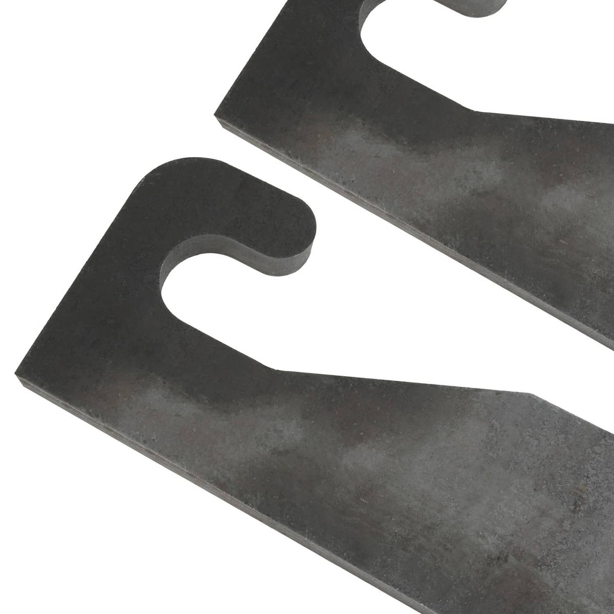 Close-up of dark steel wear ear hook and curved slot