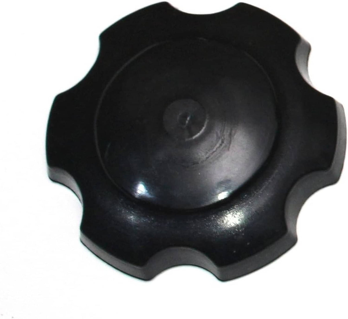 Black jet ski fuel cap with central screw and star-shaped outer grip