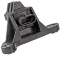 Crankshaft position sensor with black electrical connector and metal mounting brackets