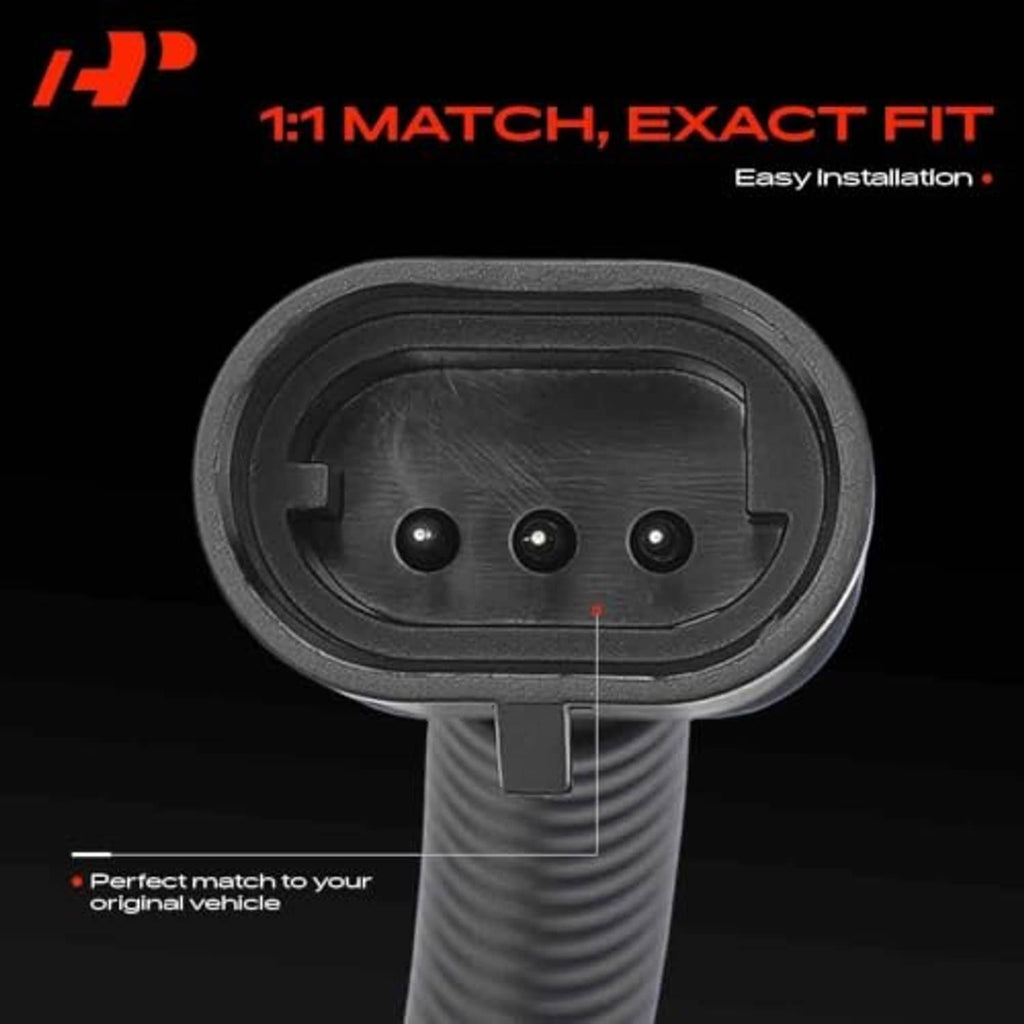 Crankshaft position sensor connector end with three circular pin openings