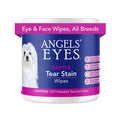 Eye & face stain removal wipes tub for dogs and cats, white with blue label
