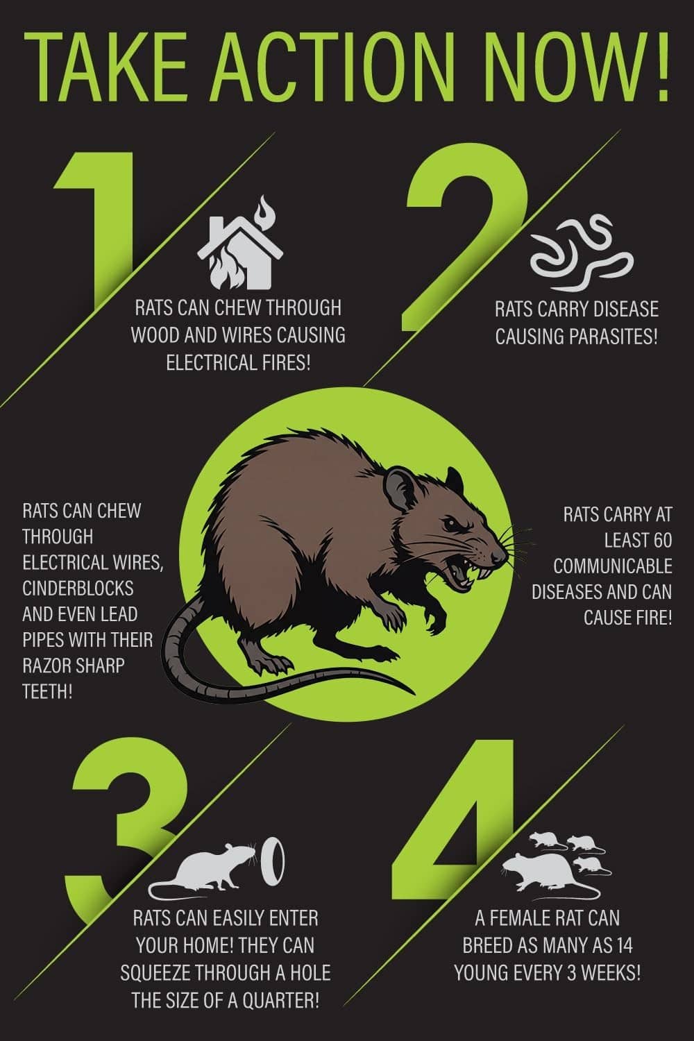 Printed safety and usage information for 2-pack snap rat traps
