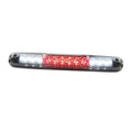 Third brake light with chrome housing and smoked lens, red LED strip centered.
