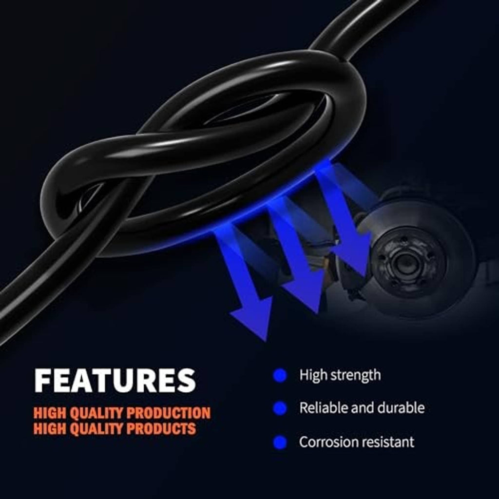 Front turn signal wiring pigtail harness with white 3-wire plug and black cable