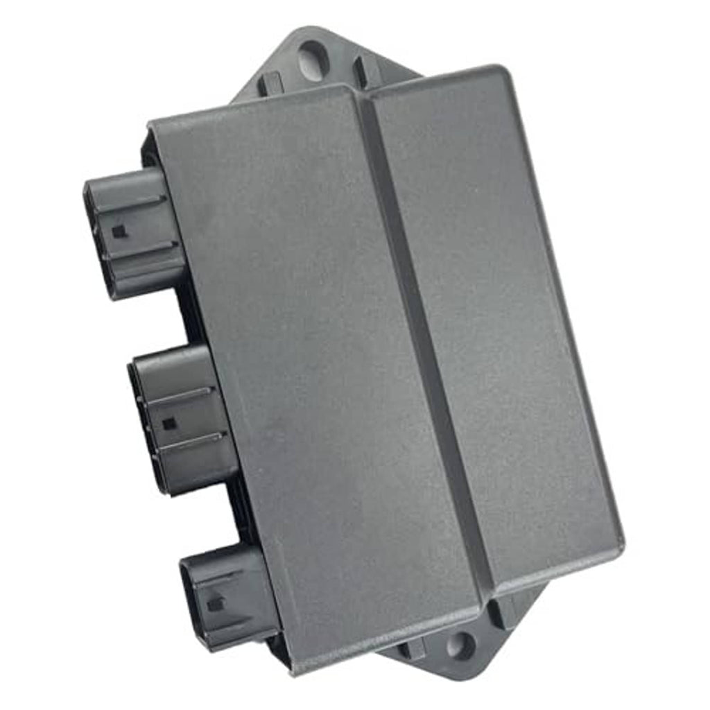 CDI ignition control module, gray housing with three side connector plugs
