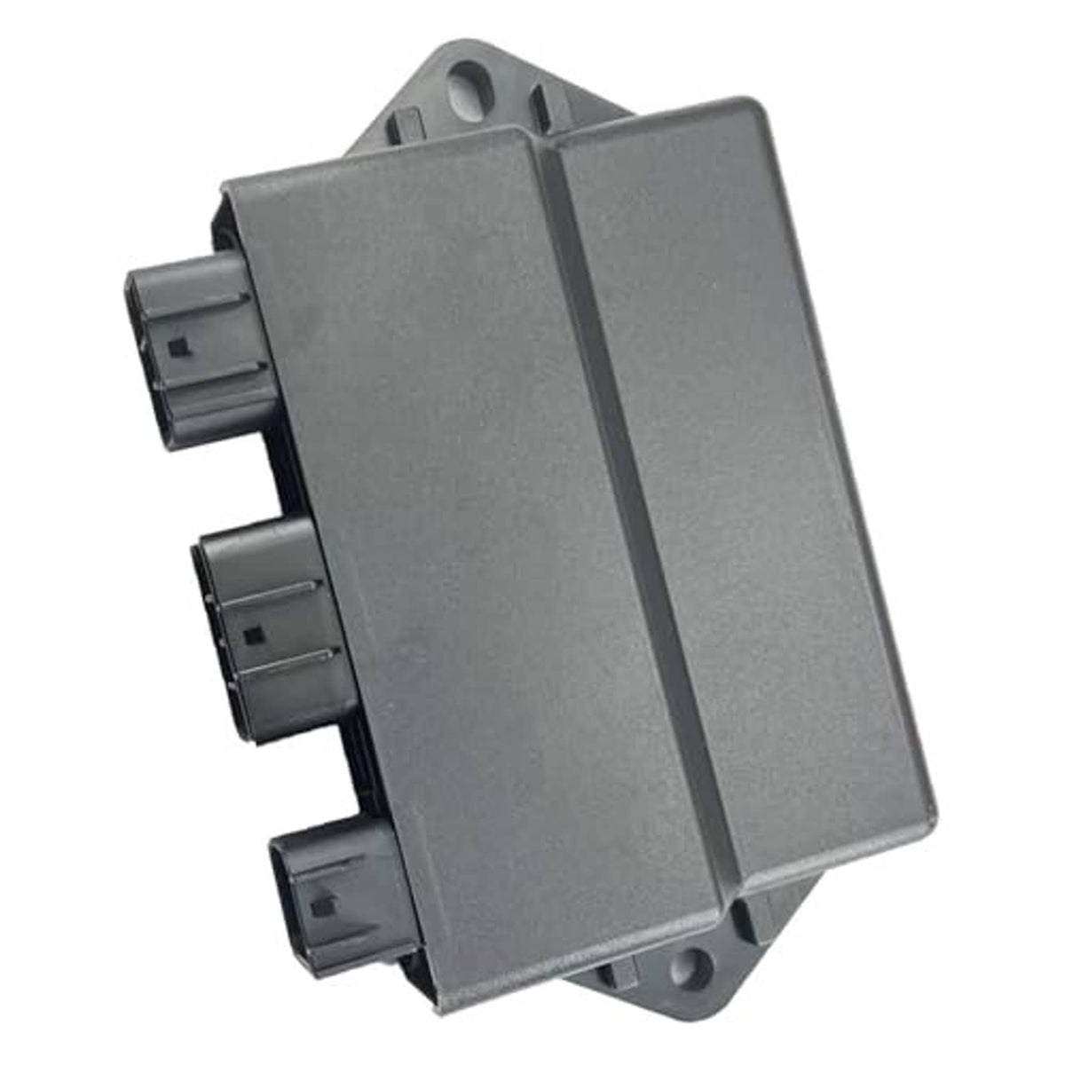 CDI ignition control module, gray housing with three side connector plugs