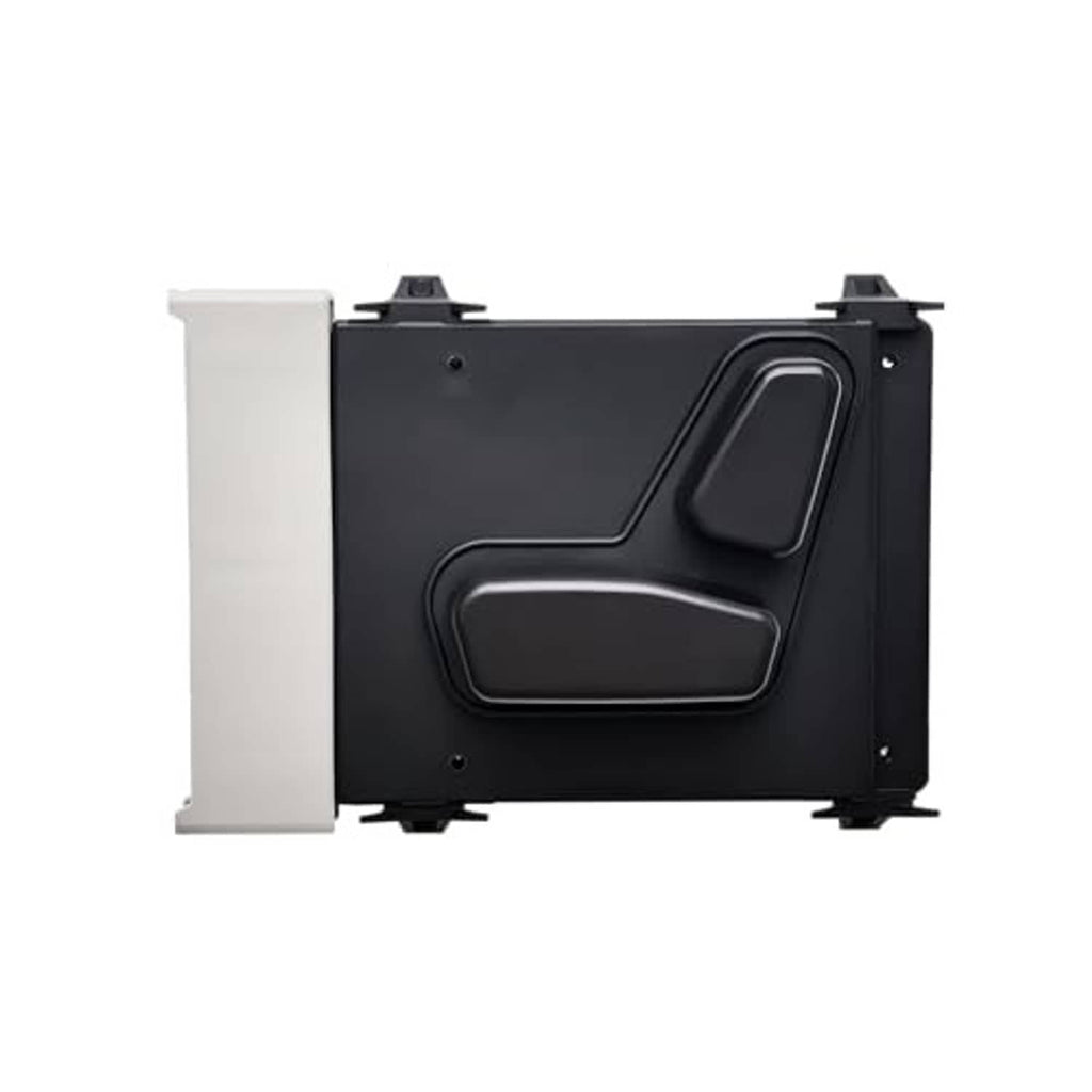 Power seat switch module with black handle switch panel and gray side bracket