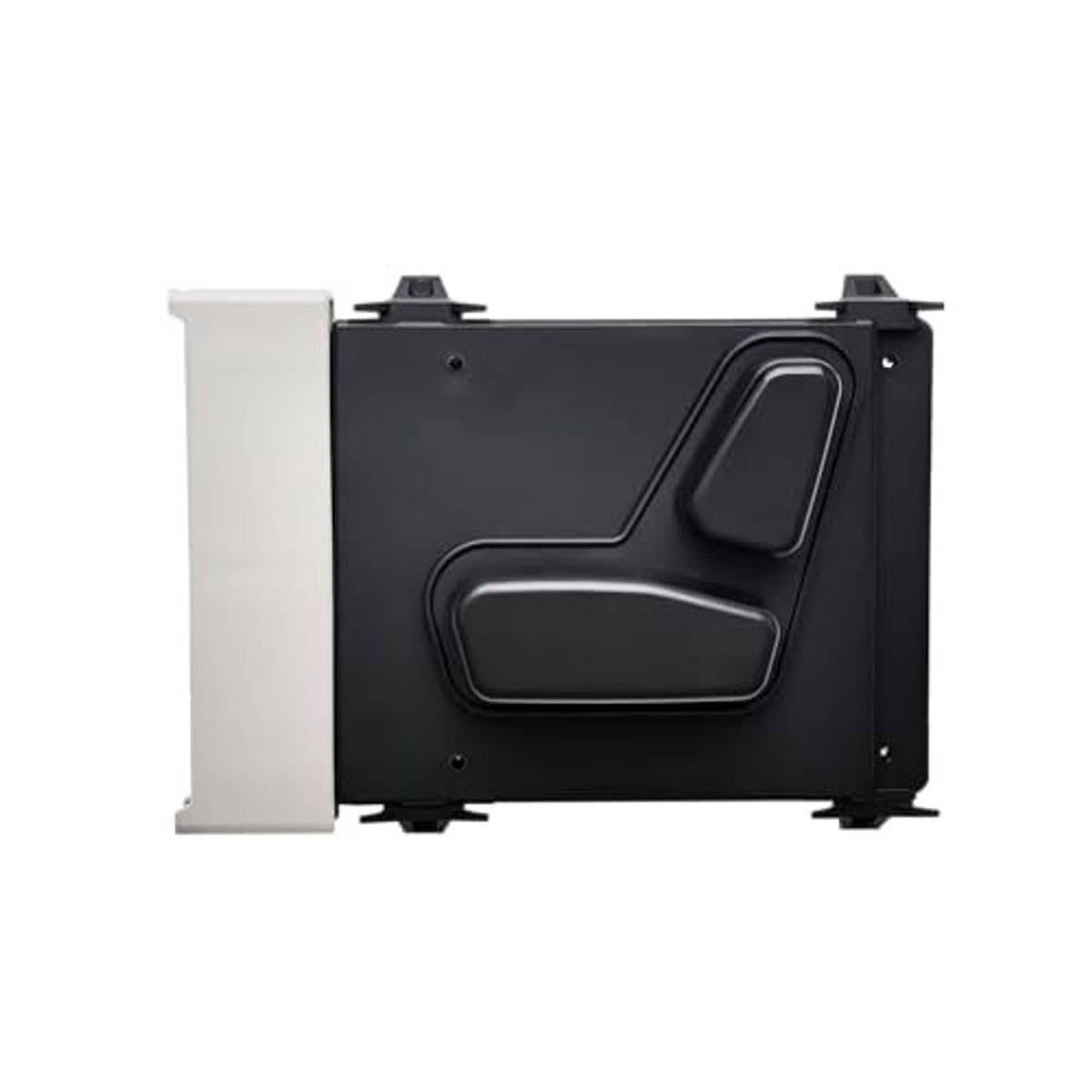 Power seat switch module with black handle switch panel and gray side bracket