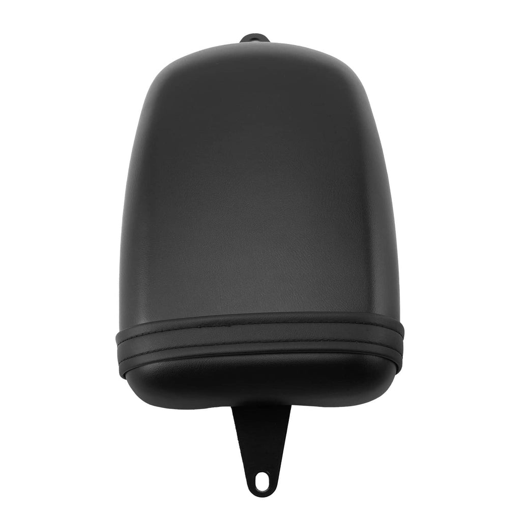 Black passenger seat with front mounting bracket