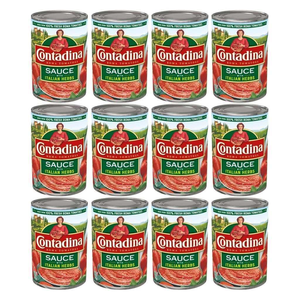 Contadina tomato sauce with Italian herbs 12-pack Roma tomato cans, 15 oz each