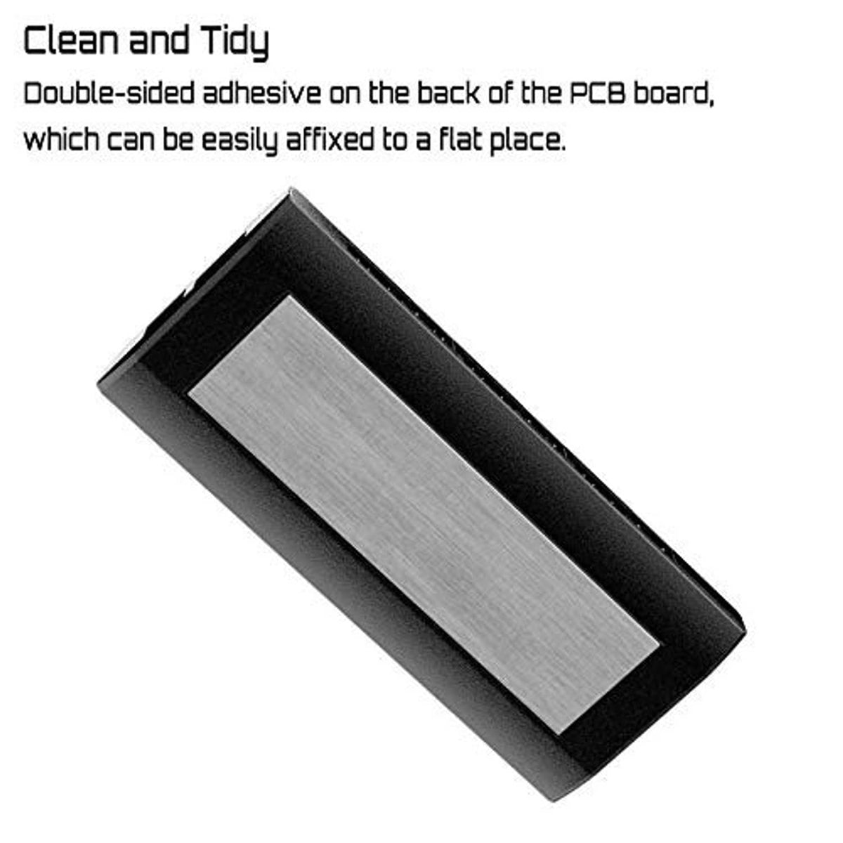 UDHERE fan hub/splitter back plate with dual-sided adhesive strip on metal insert