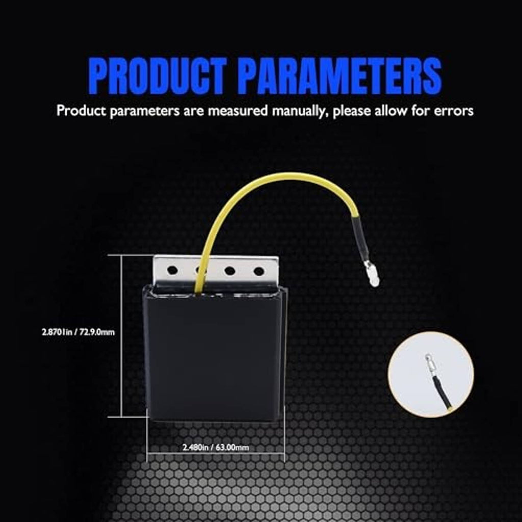 Voltage regulator rectifier with metal mounting plate and yellow lead wire