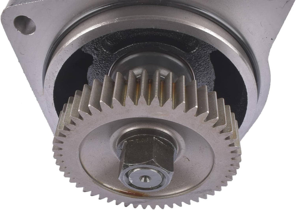 Air brake compressor gear set with toothed wheel and central hub