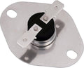 Thermal fuse with metal mounting plate and two screw terminals