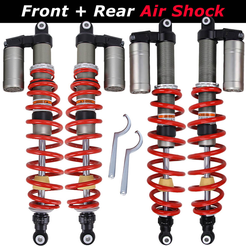 RivetOak Front + Rear Air Shocks Absorbers For Polaris RZR S 800 / RZR 800 S EFI 09-14