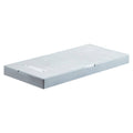 Gray anti-vibration outdoor mini split pad with corner mounting slots