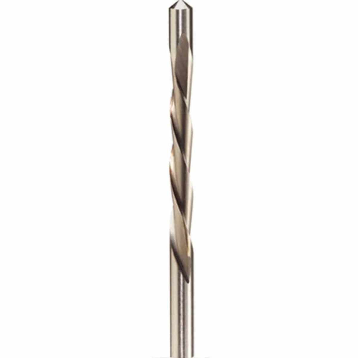1/8-inch drywall cutting bit with spiral flutes and sharp pointed tip