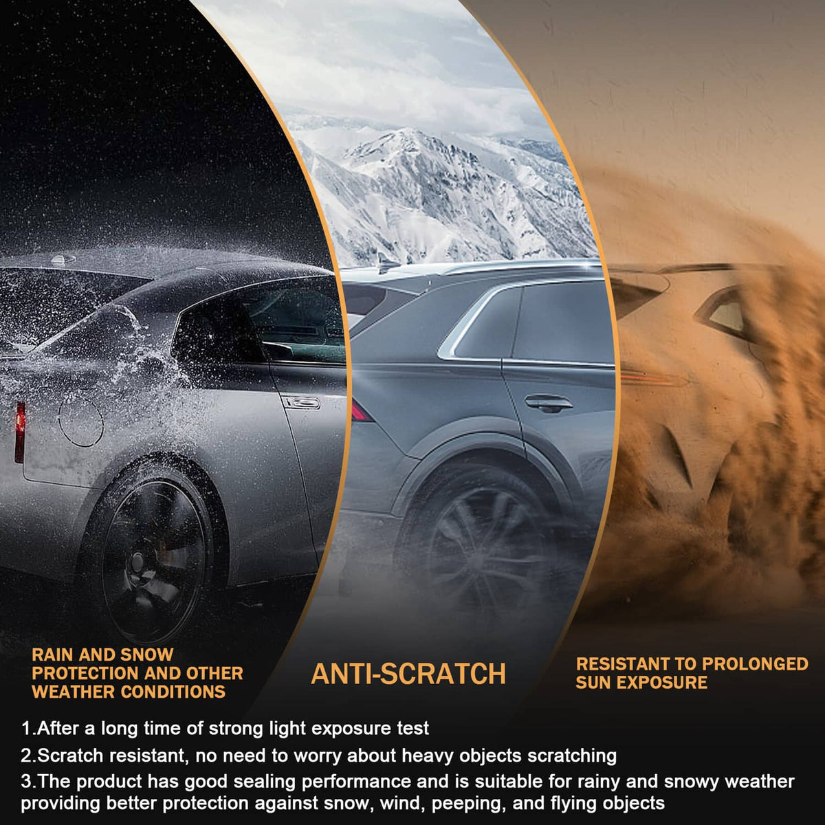 Hard tri-fold tonneau cover on pickup in weather and dust conditions