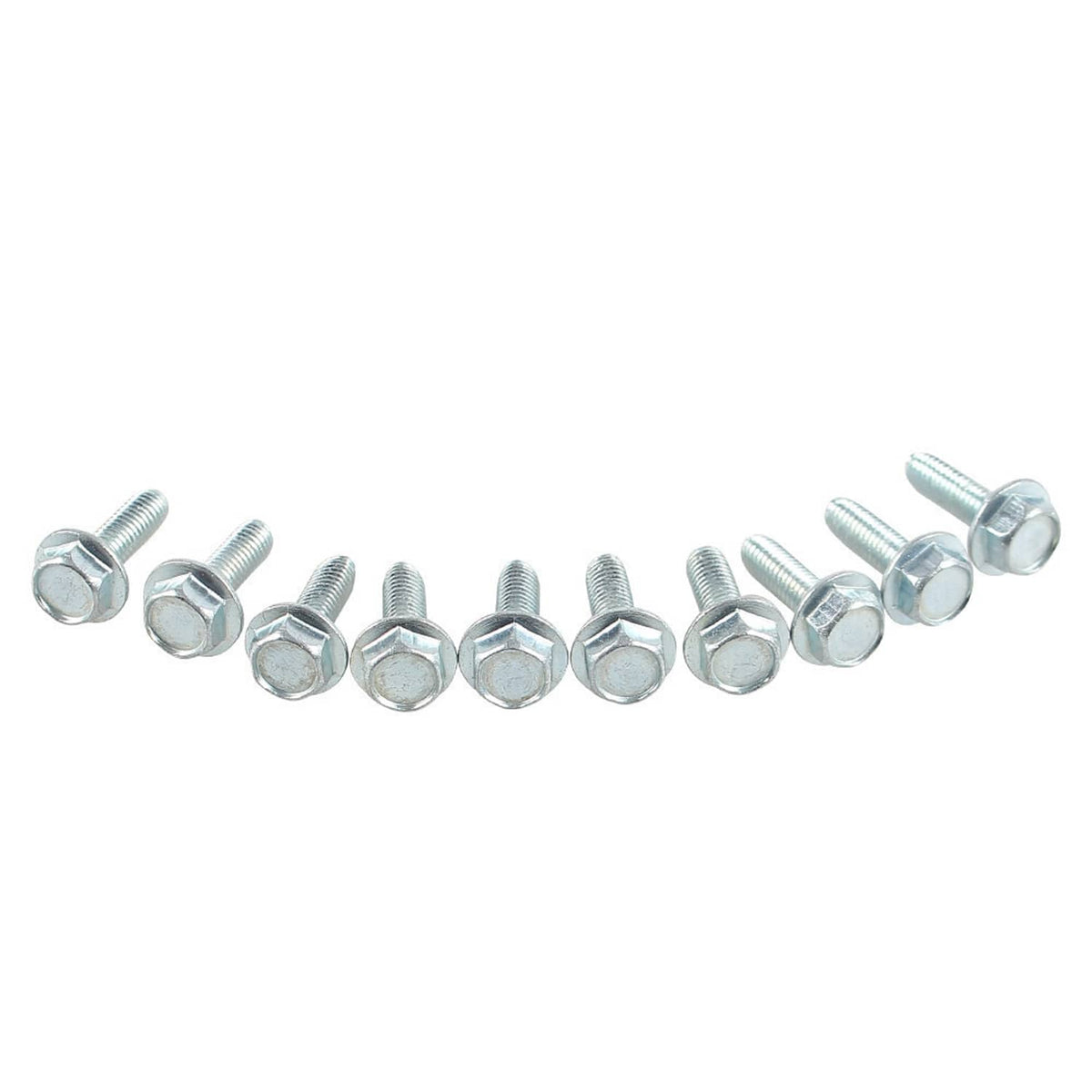 Galvanized hex-head bolts with washers, skid plate hardware set