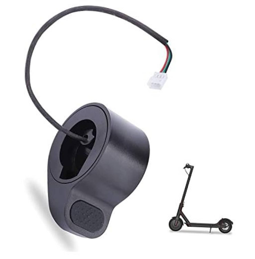 Electric scooter thumb throttle accelerator control with black cable and connector