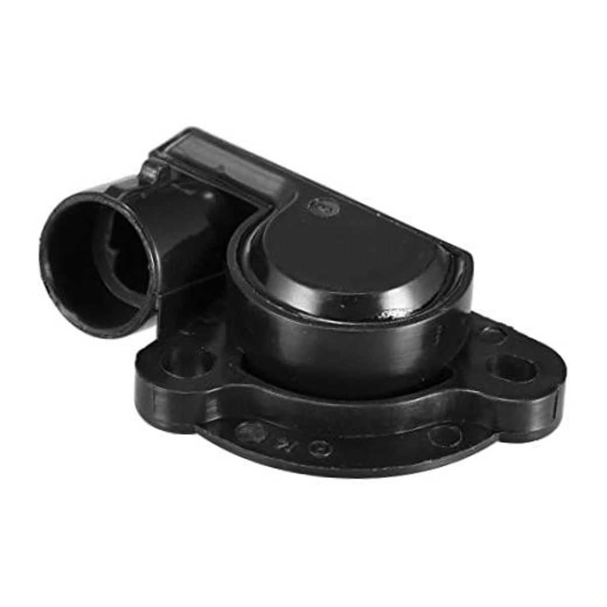 Throttle position sensor TPS with black plastic housing and side mounting ears