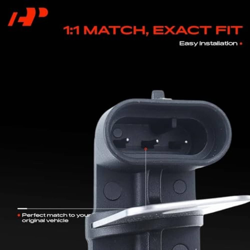 Crankshaft position sensor with keyed plug housing and metal mounting bracket