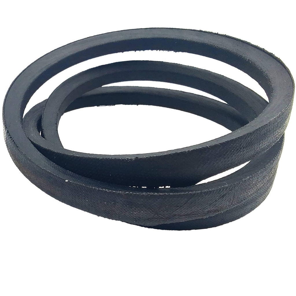 Thick black V-belt drive belt with stacked loops