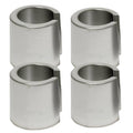 Set of four metal battery post terminal shim sleeves