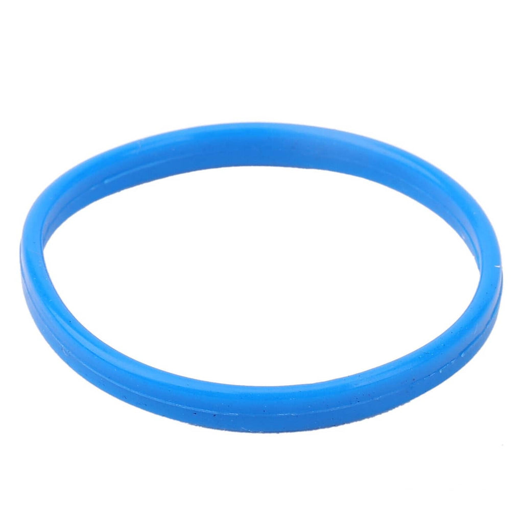 Blue oval valve cover gasket seal ring, single piece.