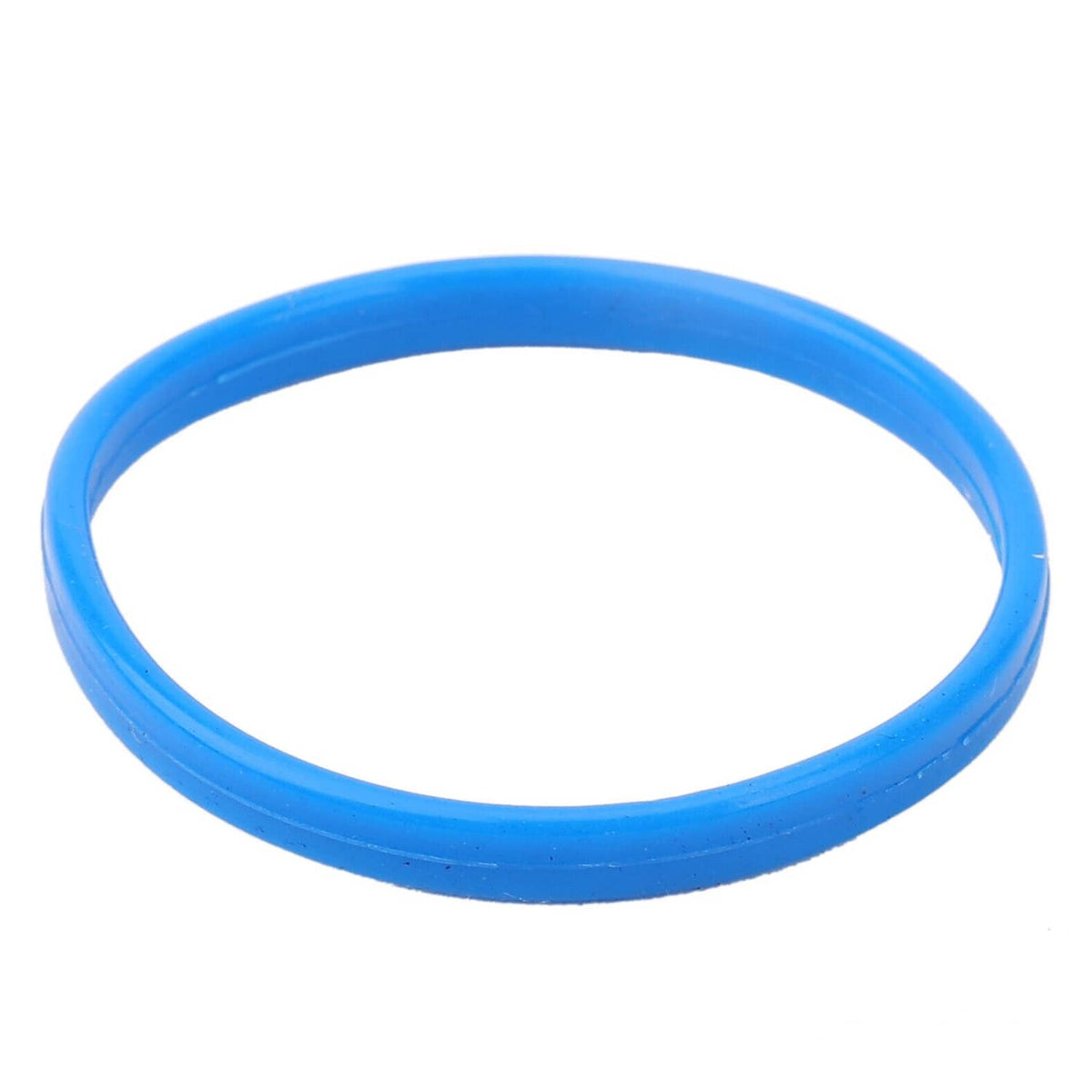 Blue oval valve cover gasket seal ring, single piece.